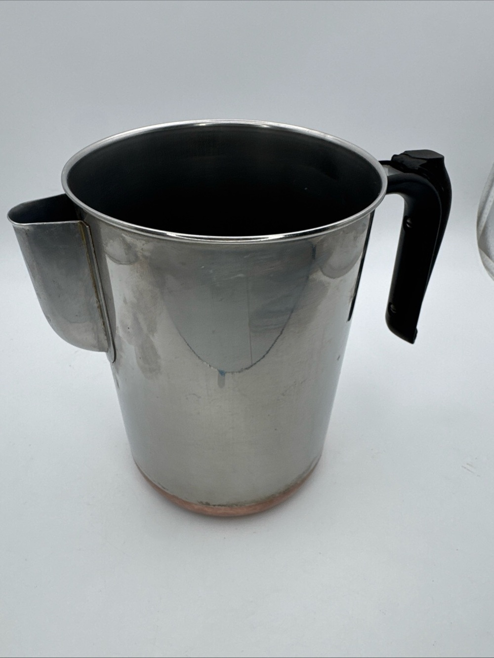 Revere Ware Percolator Coffee Pot 1801 Copper Bottom 4 Cup Main Unit Only